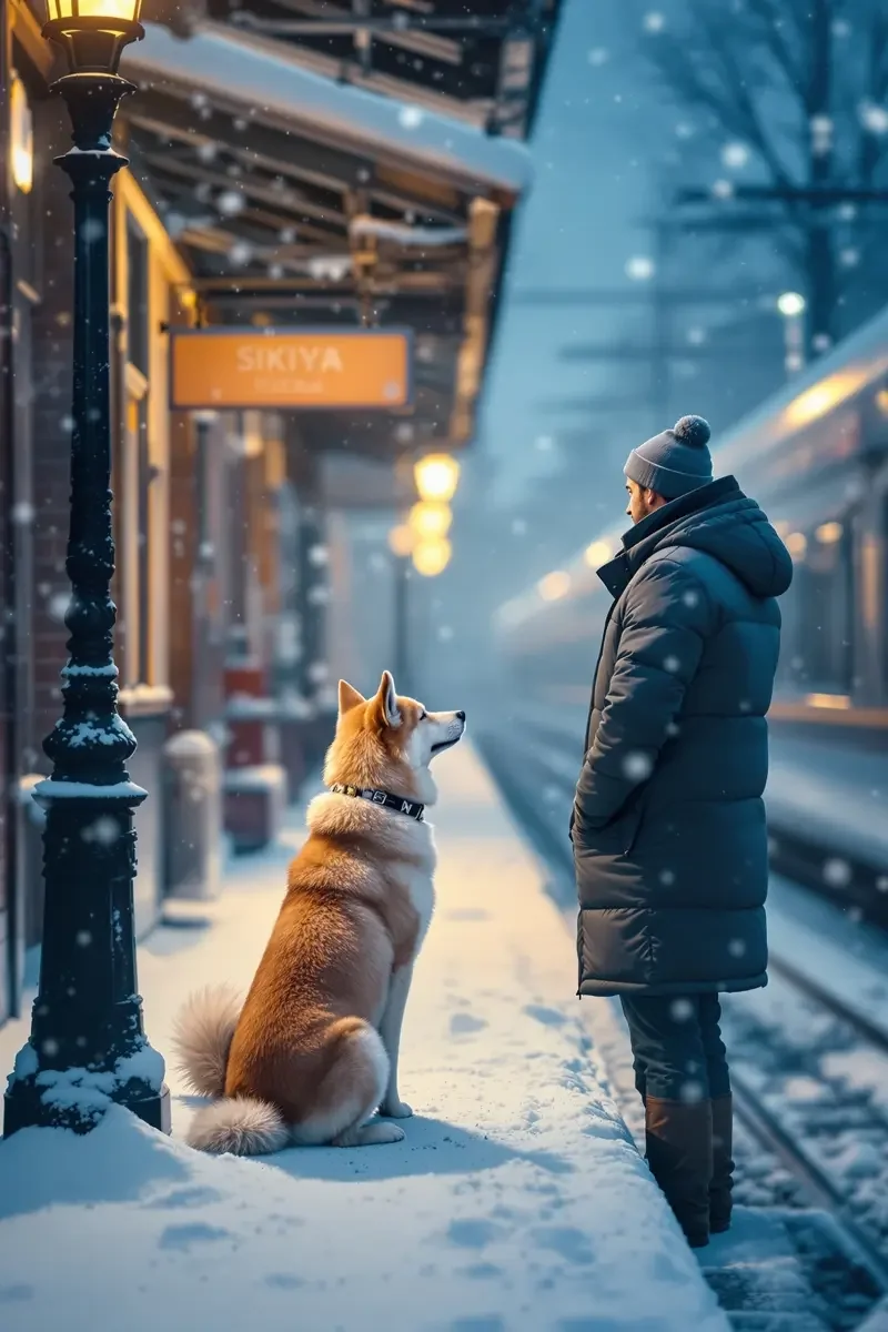 忠犬八公的故事 家庭温情电影 忠犬八公的故事 - Hachi: A Dog's Tale 家庭温情电影海报